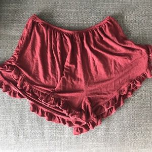 Brandy Melville Ruffled Shorts
